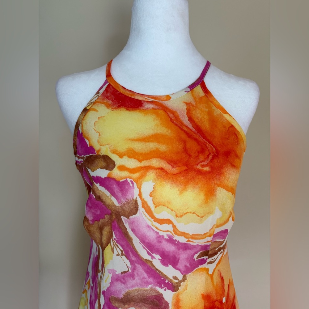 🎾Trio New York Size 6 Halter Print Dress